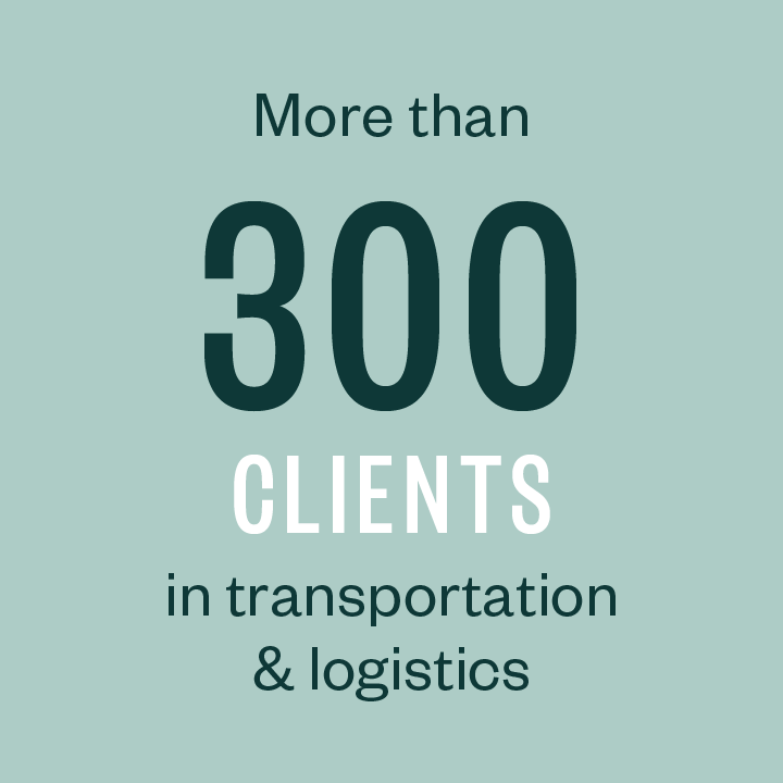 More than 260 clients in transportation & logistics