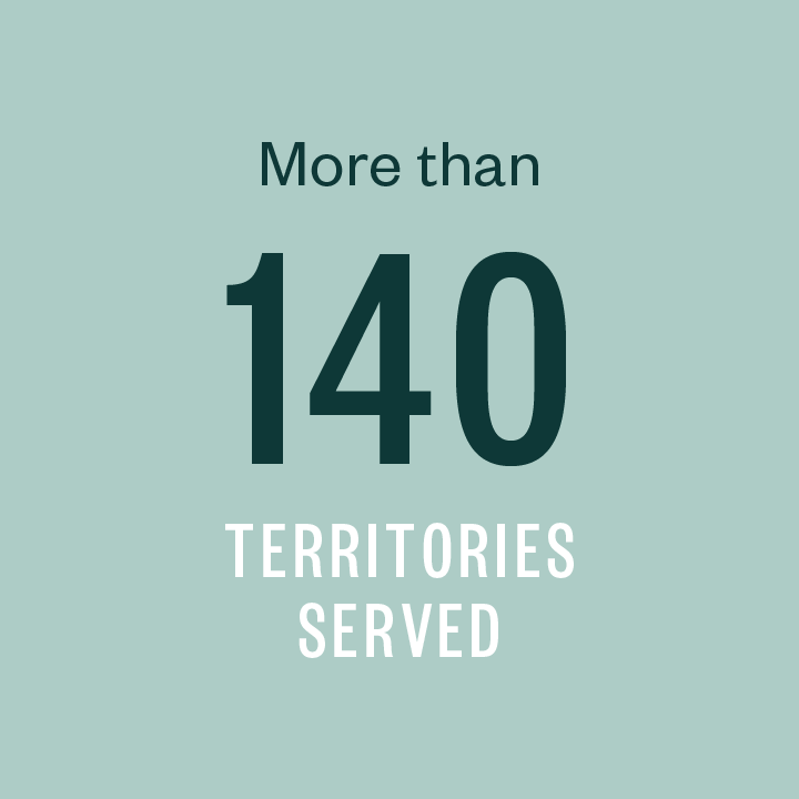 More than 110 countries served through Praxity