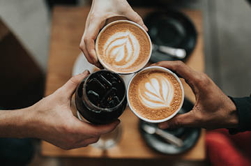 coffee cup cheers